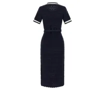 Women's Blue Cotton Midi Dress