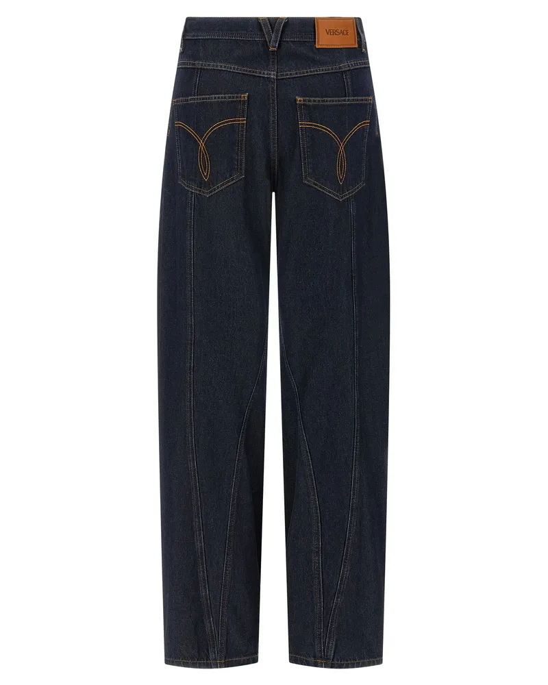 Versace Soft Wash Cotton Jeans — Navy Navy