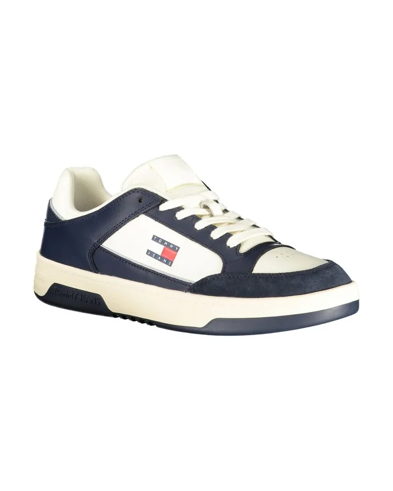 Tommy Hilfiger Colour-Block Leather Sneaker — White White