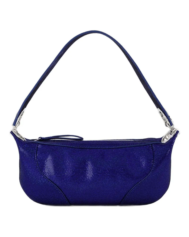 by FAR Women's Mini Amira Hobo Bag -  Blue Leather Shoulder-Hobo-Bags Blue