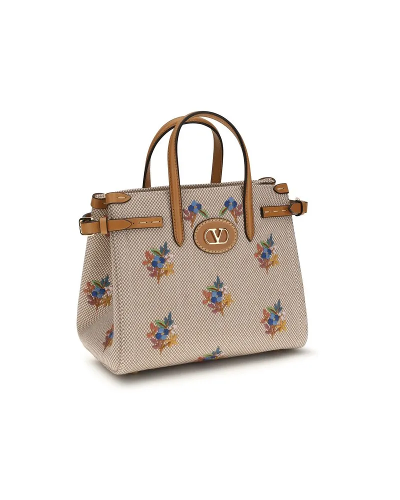 Valentino Garavani Women's Beige Cotton Handbag Bag Beige