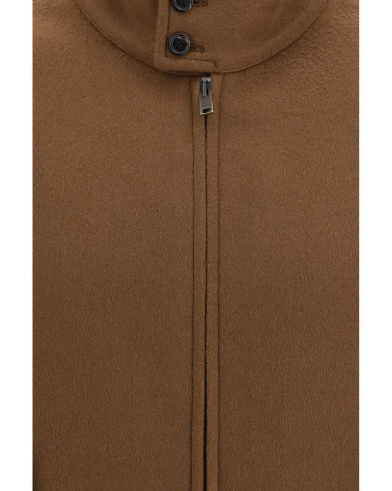 Bottega Veneta Merino Wool and Cashmere Jacket — Brown Brown