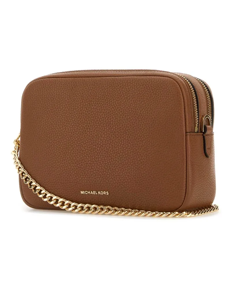 Michael Kors Women's Caramel Leather Medium Bryant Shoulder Bag Luggage Cow Borse A Tracolla Brown