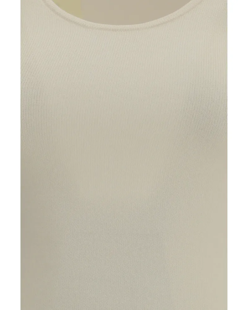 Totême Women's Compact Sweater Ecru Wool Beige
