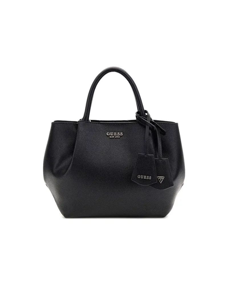 Guess Women's Satchel Black Polyurethane Satchel-bags Black