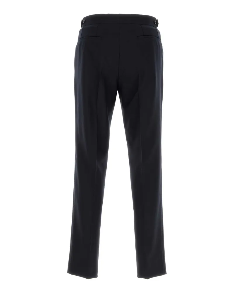 Brioni Men's Midnight Blue Wool Pant Navy Exterior: Pantaloni Navy