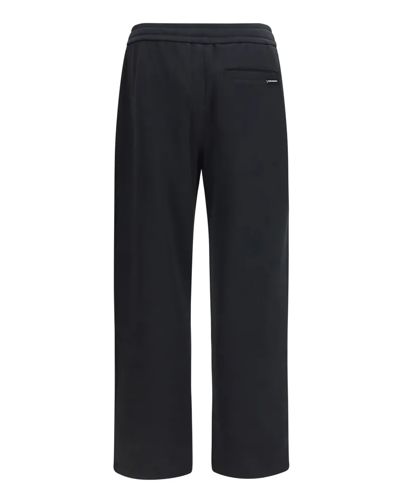 Moose Knuckles Men's Straight Leg Trousers Hartsfield Black Cotton Black