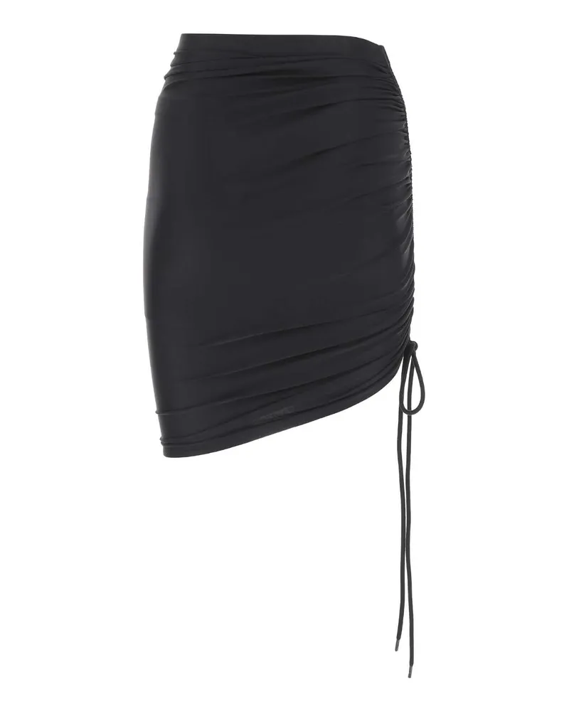 Balenciaga Women's Black Stretch Nylon Skirt 1000 Exterior: Elastane Gonne Black