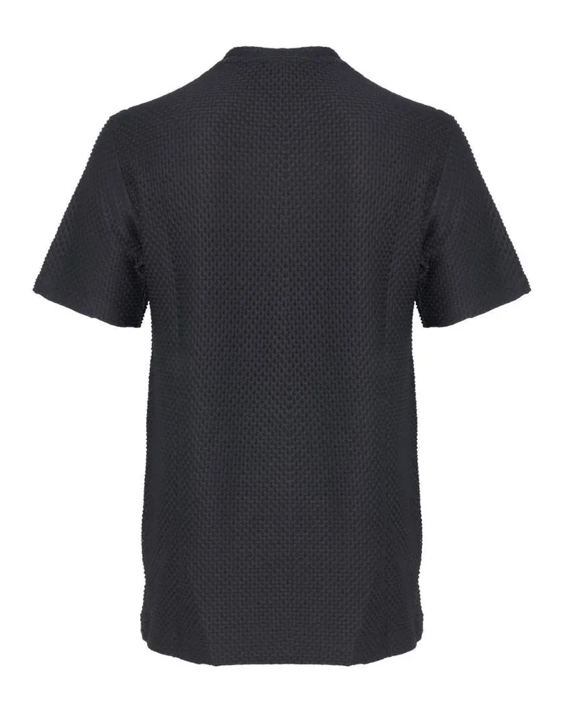 Emporio Armani Men's T-Shirt Crewneck Black Polyamide T-Shirts And Polos Black