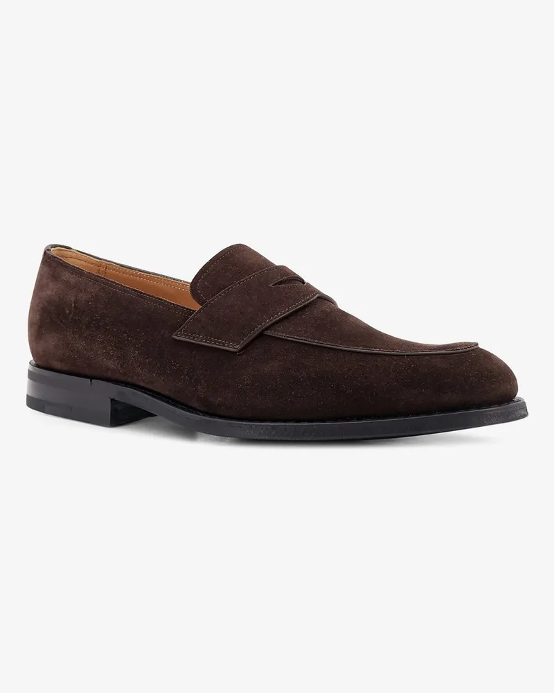 Church's Men's Loafers Hertford R 2.0 Suede Brown Suede-Rubber Suede/rubber Brown