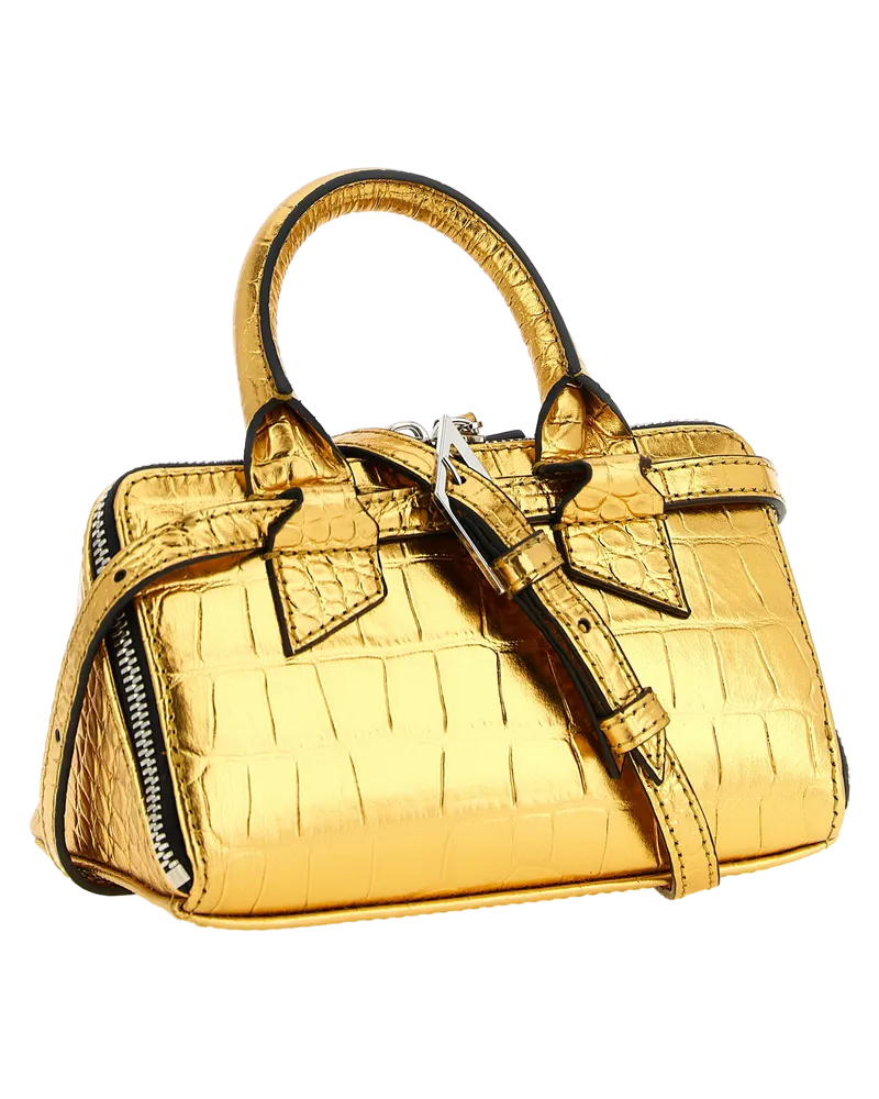 ATTICO Women's Gold Bovine Leather Handbag Bag Gold