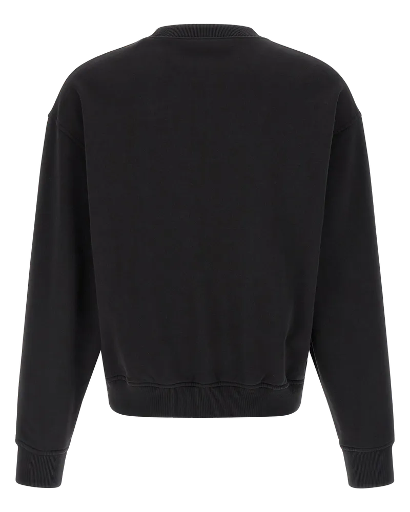 Palm Angels Bear Bouclé Patch Sweatshirt — Black Black