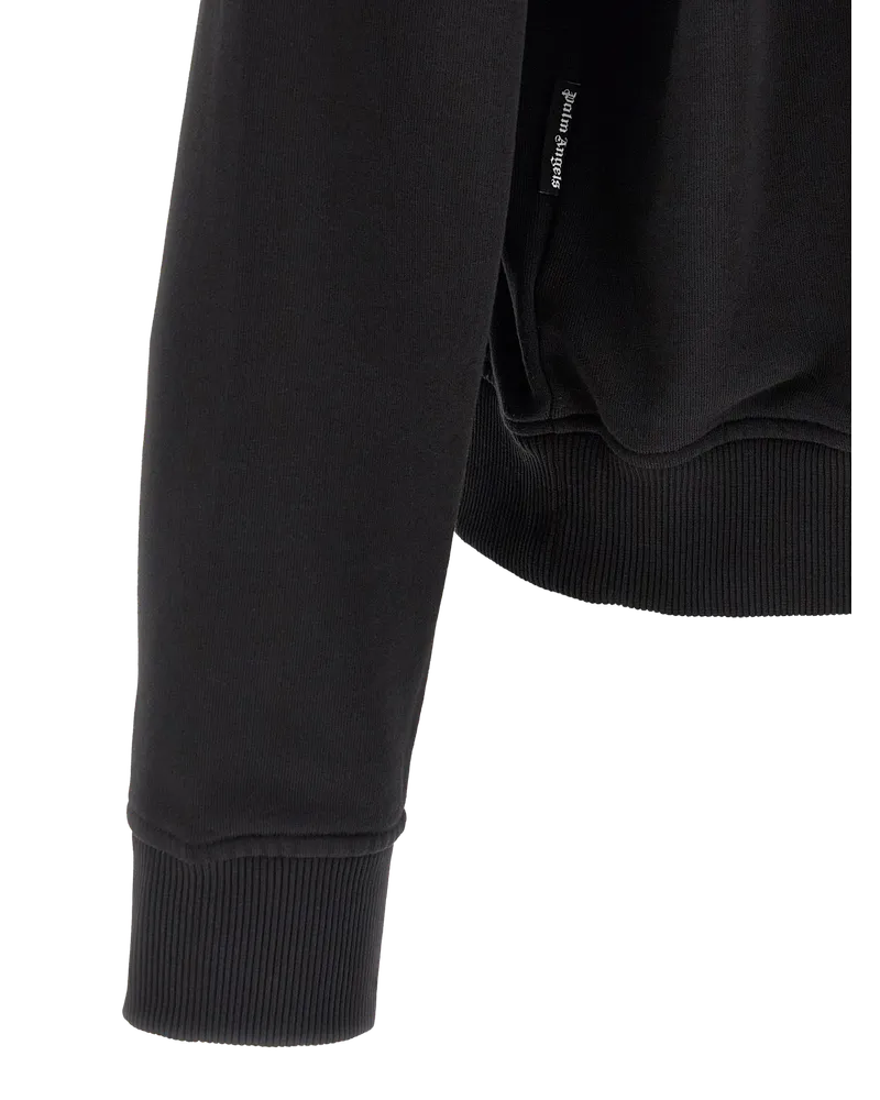 Palm Angels Bear Bouclé Patch Sweatshirt — Black Black
