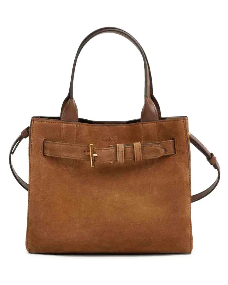 Tom Ford Women's Small Shoulder Bag Audrey Whisky Brown