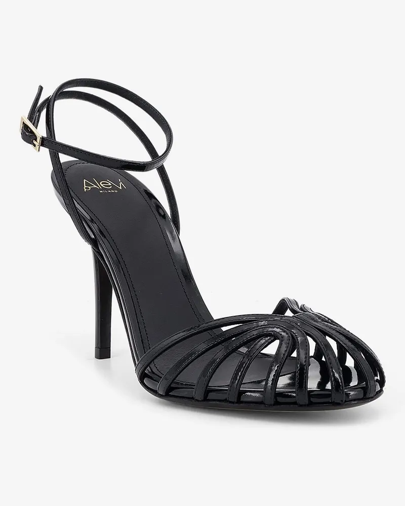 Alevì Women's Sandals Blake 95 Patent Leather Black Black