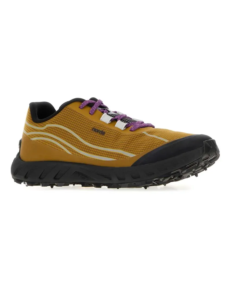 Norda Canvas Low-Top Sneakers — Gold Gold