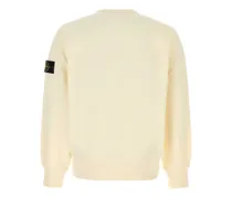 Men's Ivory Cotton Sweatshirt Exterior: Felpe Sweater