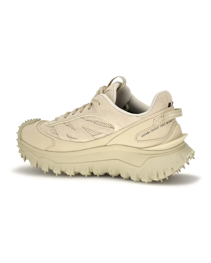 Moncler Women's Sneakers Trailgrip Apex Craft Gtx Light Beige Calf Leather Trainers Beige