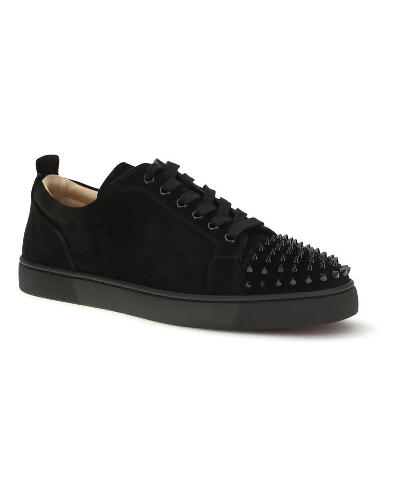 Christian Louboutin Louis Junior Spikes Sneaker — Black Black