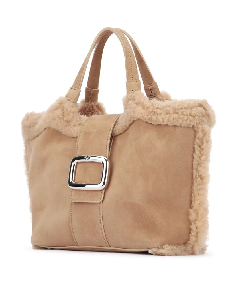 Roger Vivier Women's Borsa A Mano Tabaccochkeniasc Borse Bag Beige