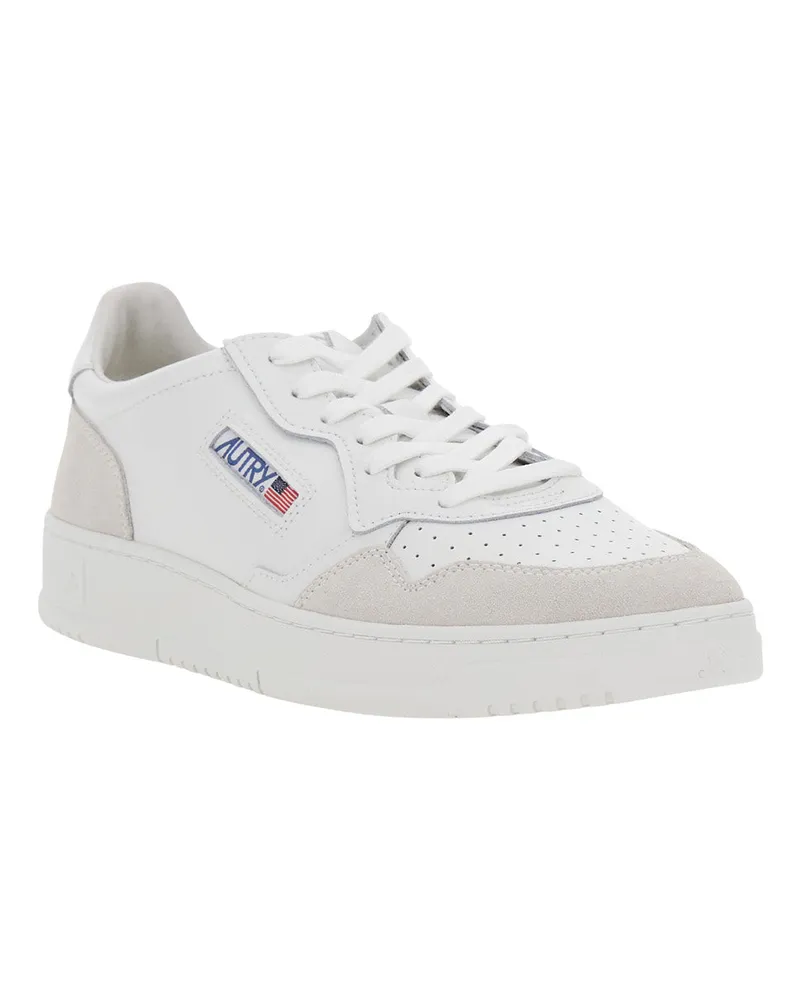AUTRY Men's Leather Sneakers White Trainers White