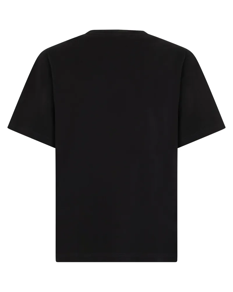 Dolce & Gabbana Cotton Crew-Neck T-Shirt — Black Black