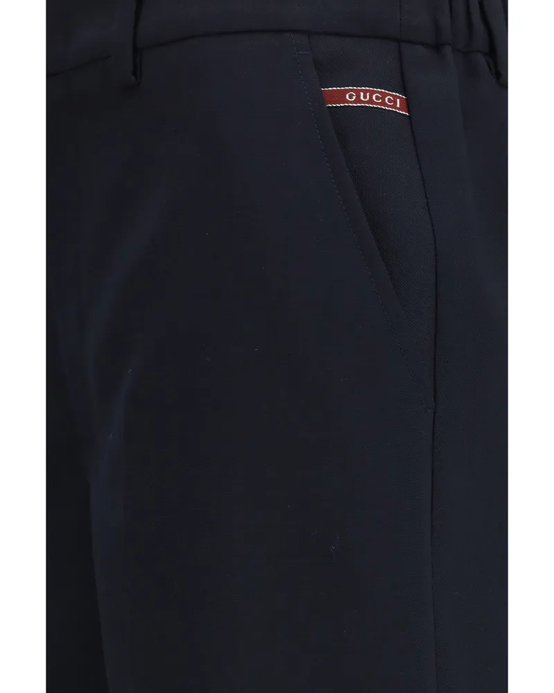 Gucci Tailored Cotton Shorts — Navy Navy