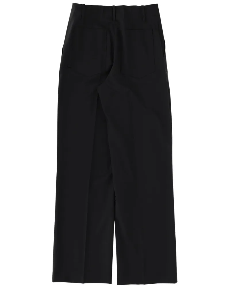 Circus Hotel Virgin Wool Tailored Trousers — Black Black