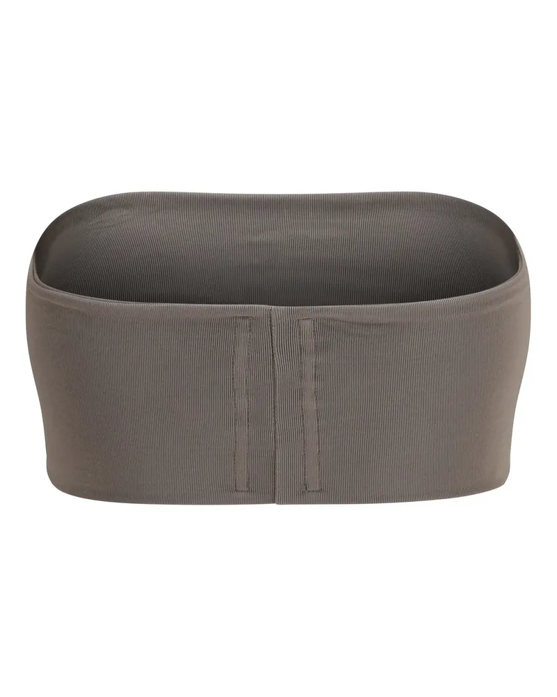 Rick Owens Women's Stretch Knit Bandeau Top Dust Viscose; Elastane Gray