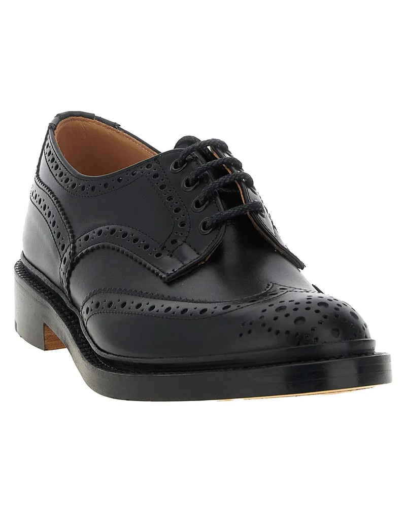 Tricker's Brogue Oxford — Black Black