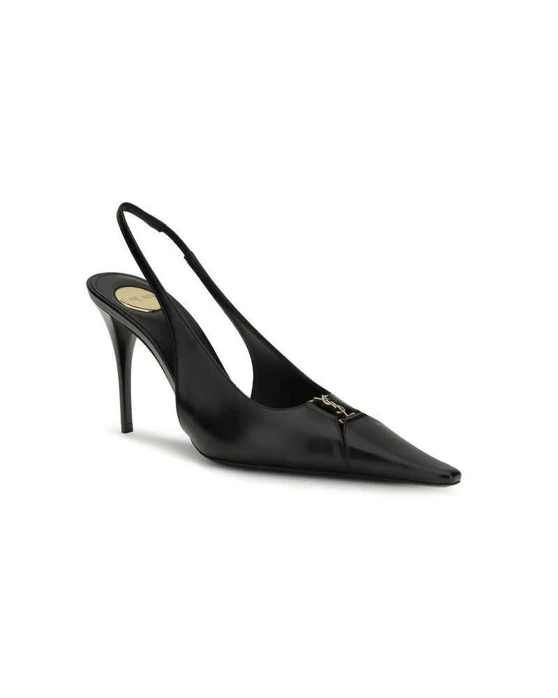 Saint Laurent Babylon Heel — Black Black