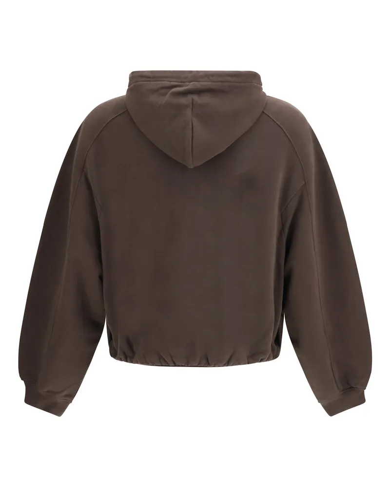Jacquemus Le Montaigne Hooded Sweatshirt — Brown Brown