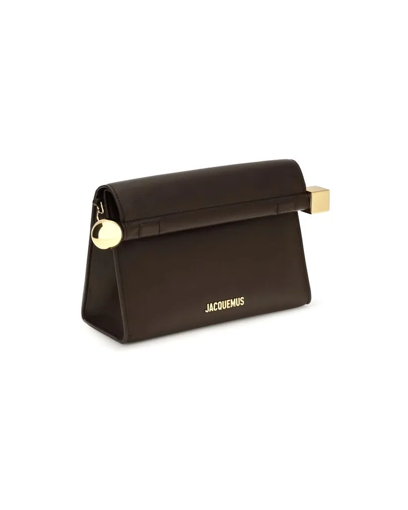 Jacquemus Women's Brown Lamb Ovis Aries Clutch Bag Brown