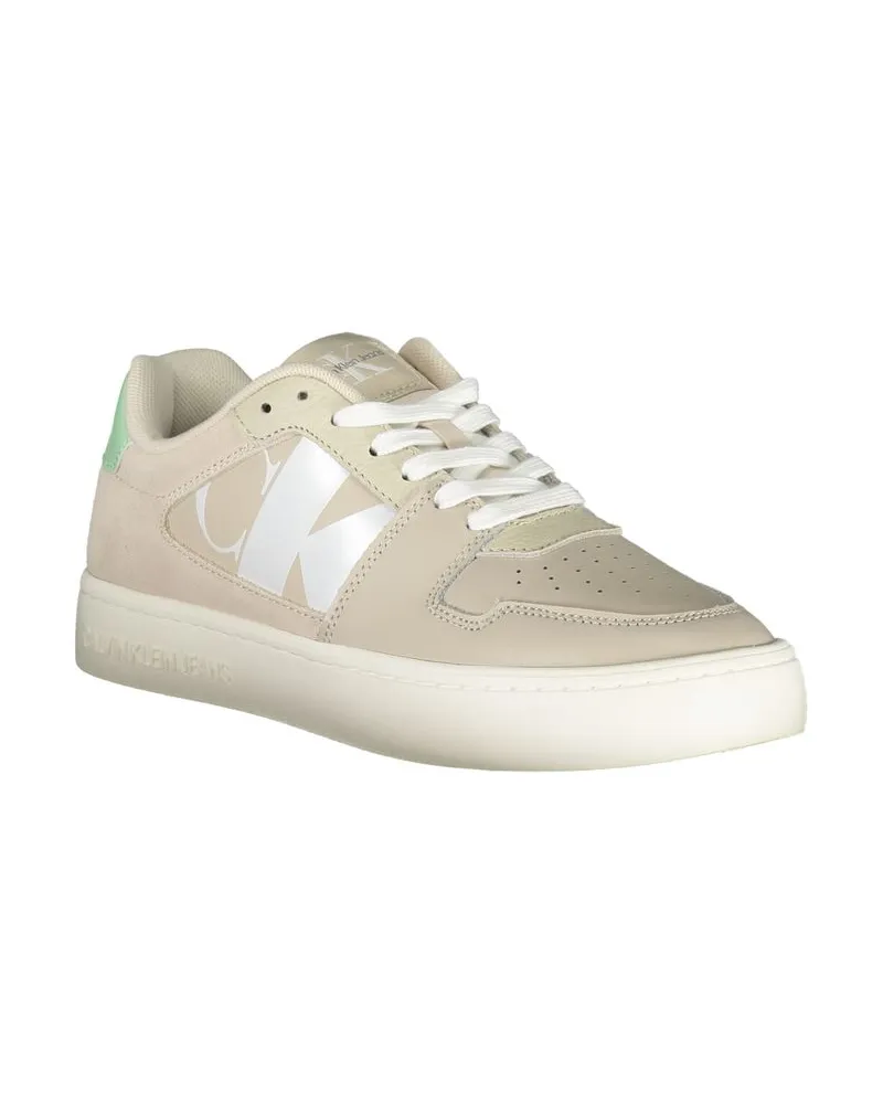 Calvin Klein Lace-Up Colorblock Sneaker — Beige Beige