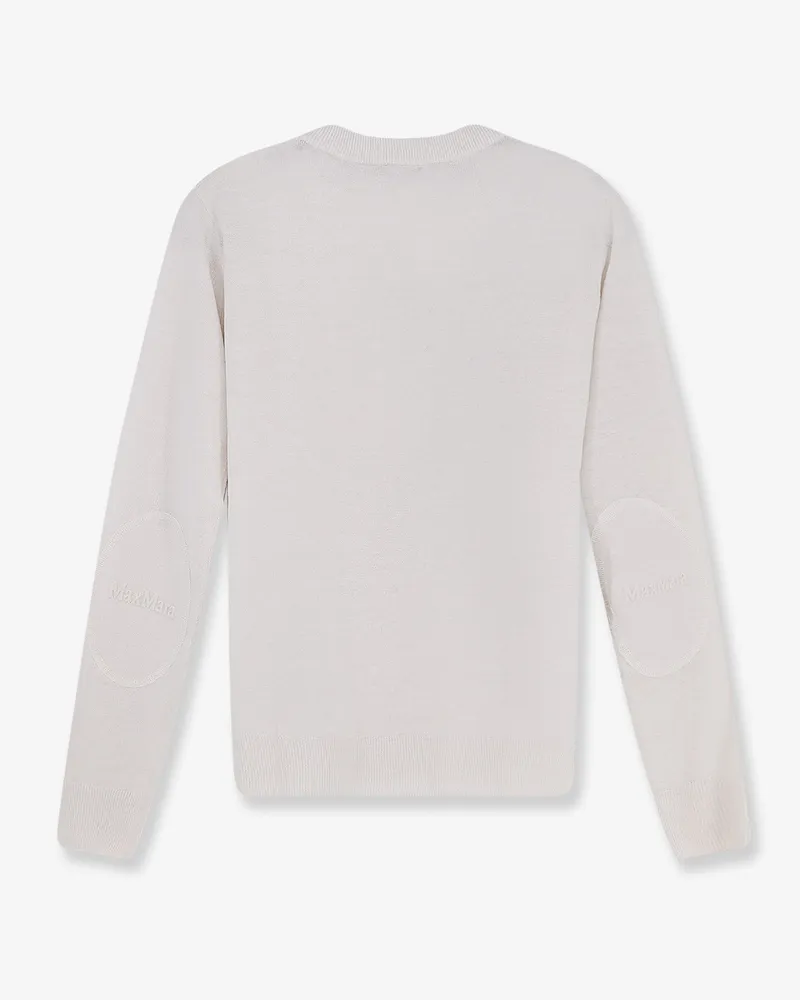 Max Mara Women's Linen Sweater Smmfervore White White