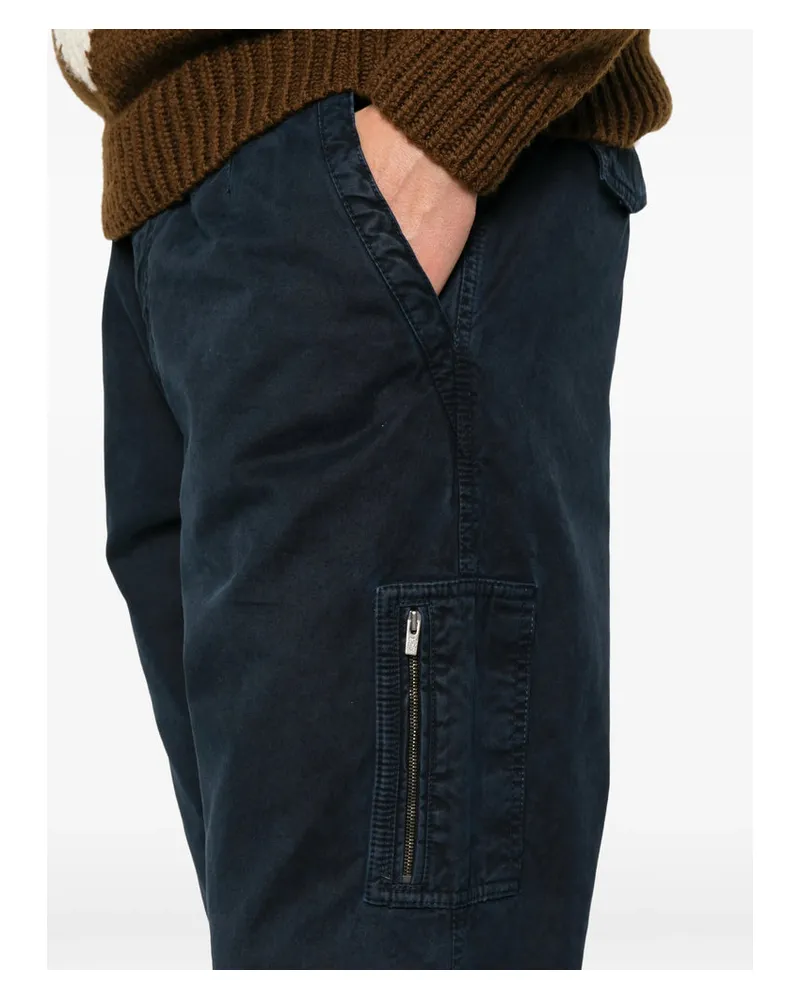 Brunello Cucinelli Cotton Trousers — Blue Blue
