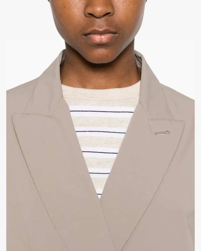 Herno Women's Double-Breasted Blazer Ss26 W Beige