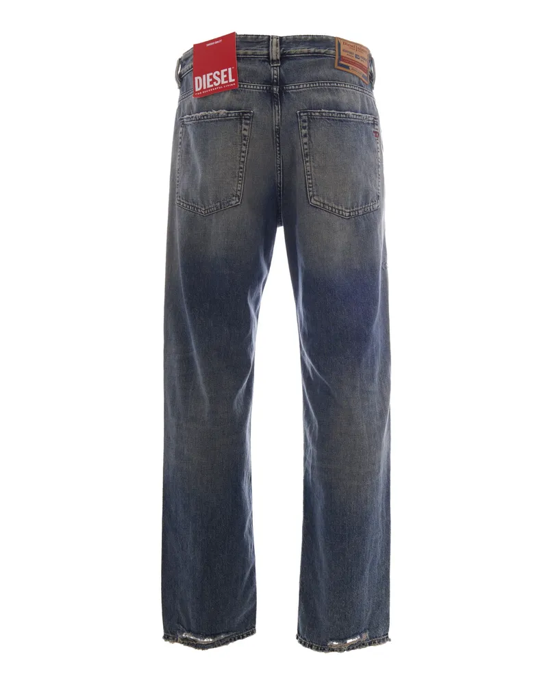 Diesel Men's Jeans D-Macs Denim Cotton Lyocell Blue