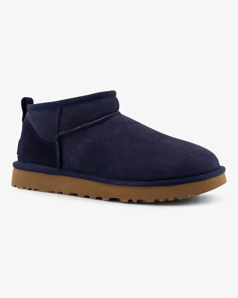 UGG Women's Classic Ultra Mini Suede Boots Blue Navy