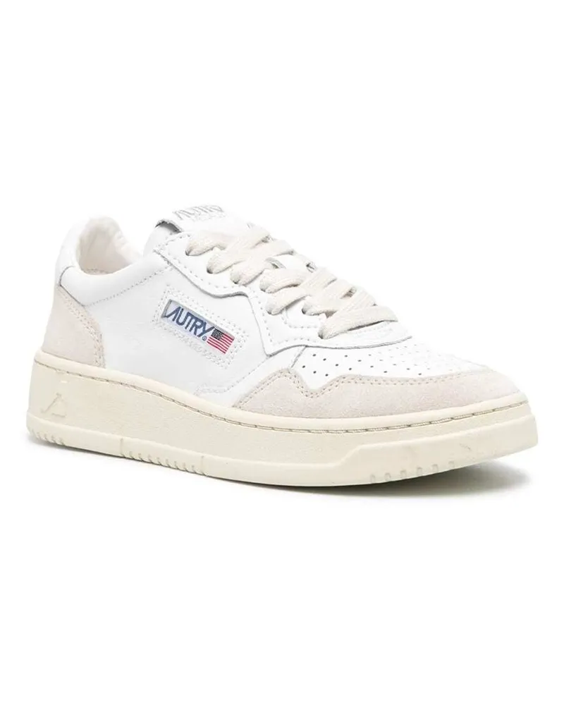 AUTRY Women's Low Top Sneakers Medalist White Cow Leather Trainers White