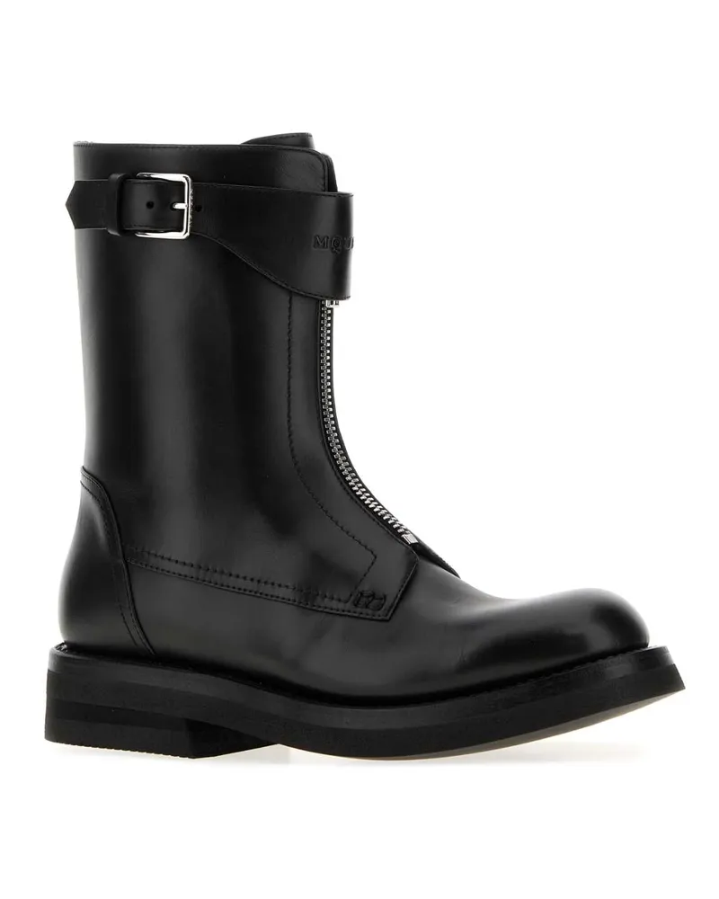 Alexander McQueen Black Stivali Boot Black