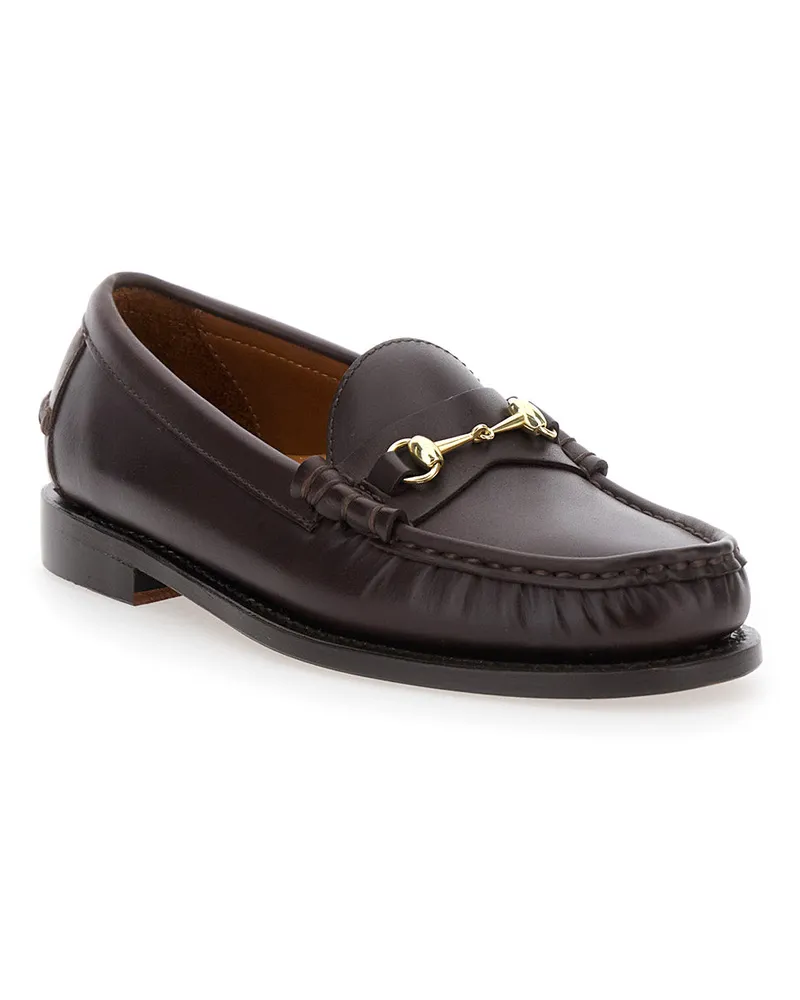 Sebago Women's Loafers Joe Modena Burgundy Leather Burgundy
