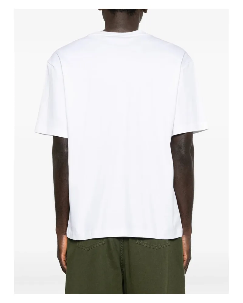 HUGO BOSS Graphic Print Crew Neck T-Shirt — White White
