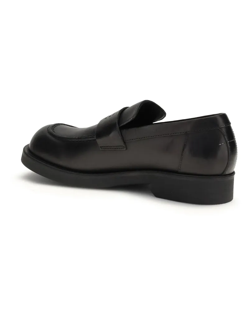 Maison Margiela Men's Moccasins Calf Leather Black (bos Taurus) Loafers Black