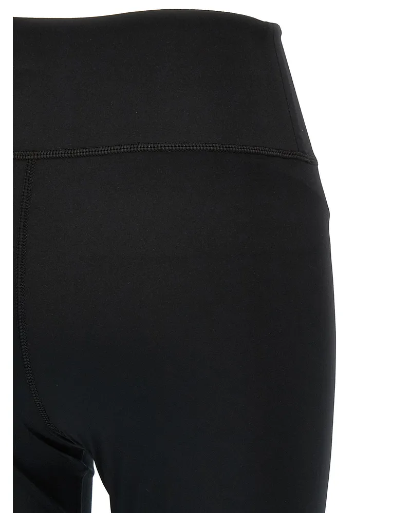 Balenciaga Logo-Print Spandex Leggings — Black Black
