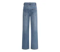 Women's Straight-Leg Jeans With All-Over Rhinestones Blue Cotton