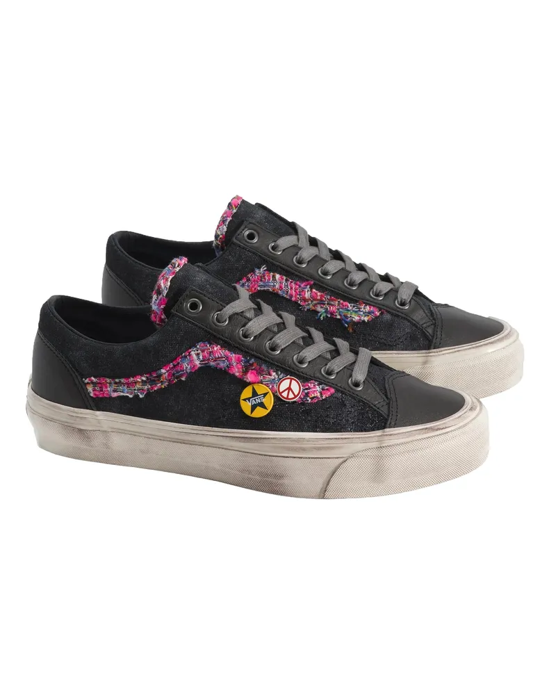 Vans Unisex Sneakers Old Skool Faded Black Trainers Black