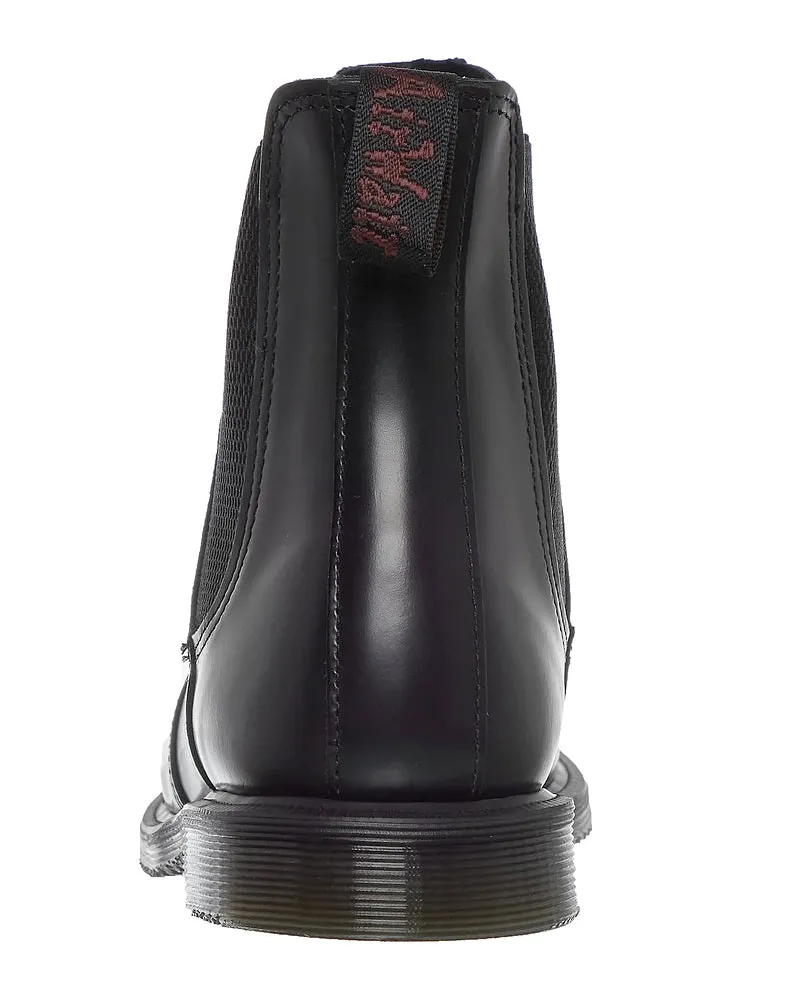 Dr.Martens Women's Flora Smooth Polished Chelsea Boots Black Shoes Black