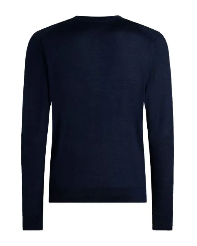 Etro Wool and Silk Sweater — Navy Navy