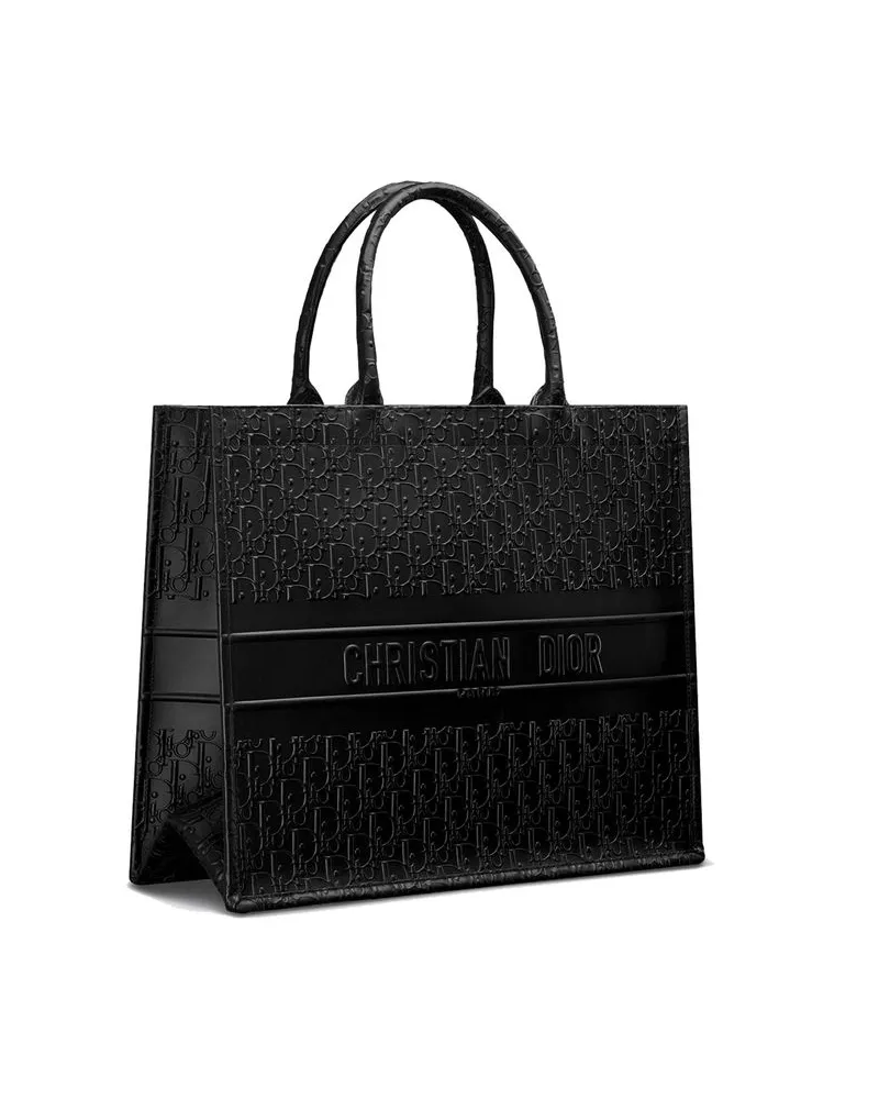 Dior Women's Black Calfskin Tote Bag Black